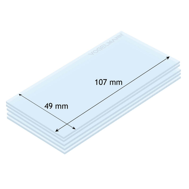 49x107 Spare Protective Lens Pack of 5 Vogelmann