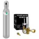 CO2 full gas cylinder 8L 1,5m3 with Regulator Rotameter Vogelmann