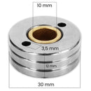 Wire feeder roll 4RN 30x10x12mm Steel / Aluminum 0,6mm / 0,8mm / 1,0mm / 1,2mm / 1,6mm