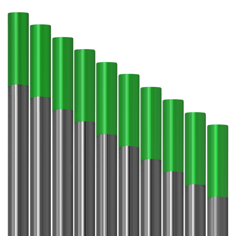 10 pcs Green Tungsten Electrodes Vogelmann