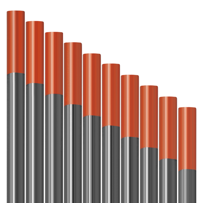 10 pcs Red Tungsten Electrodes Vogelmann