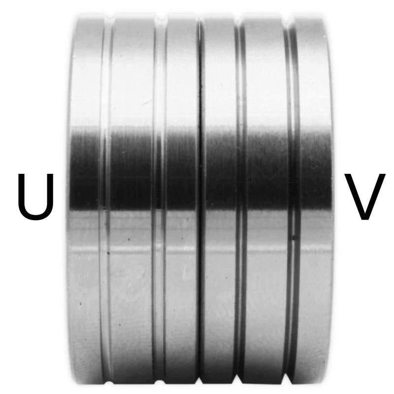 Wire feeder roll 2RA 30x22x10mm Steel / Aluminum 0,6mm / 0,8mm / 1,0mm / 1,2mm / 1,6mm