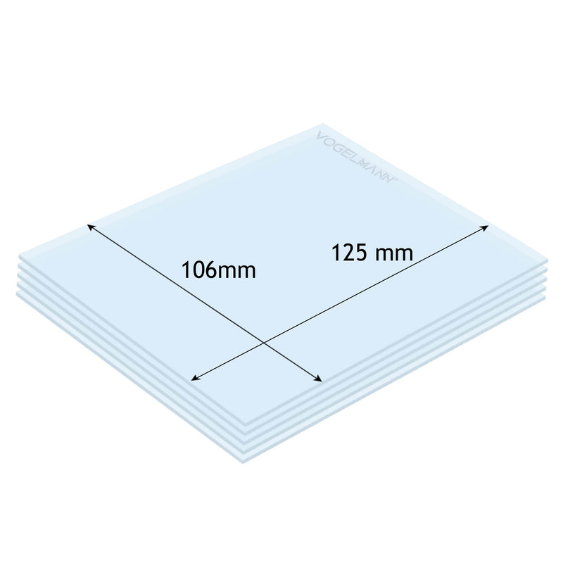 106x125 Spare Protective Lens Pack of 5 Vogelmann