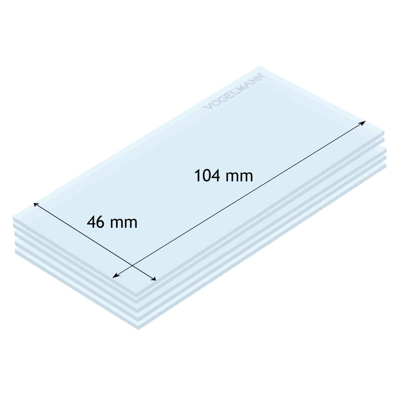 46x104 Spare Protective Lens Pack of 5 Vogelmann