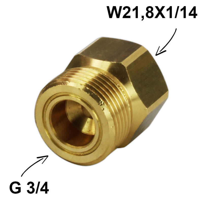 Regulator/Bottle reduction W21,8x1/14 to 3/4" Vogelmann