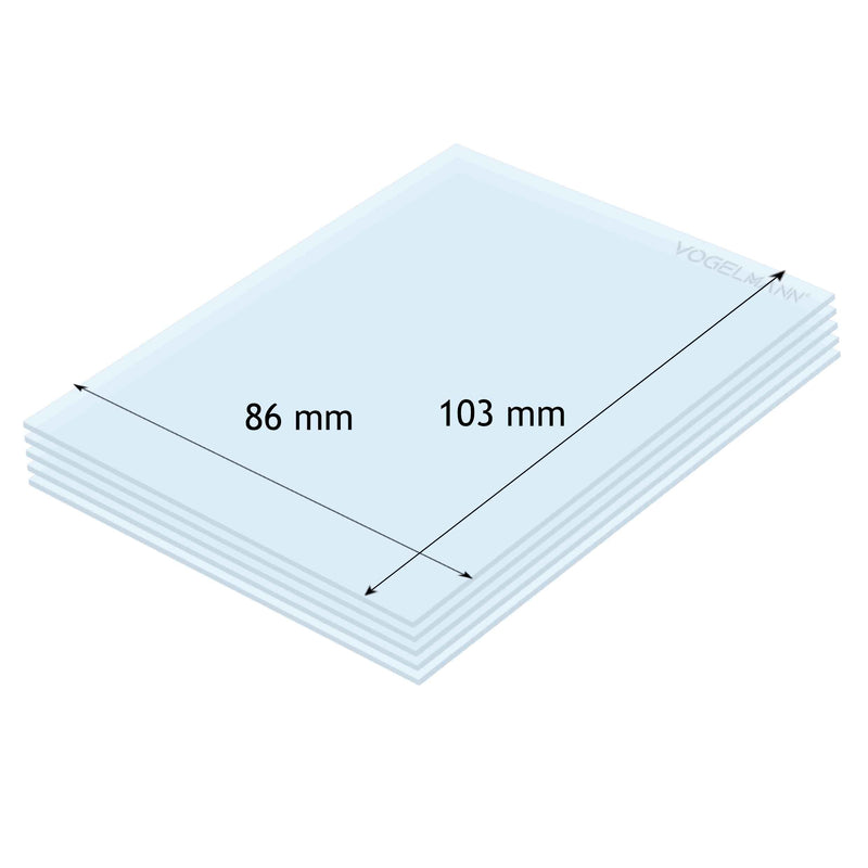 86x103 Spare Protective Lens Pack of 5 Vogelmann