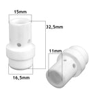 10 pcs Ceramic Gas Diffusers / Insulators MB-36 Vogelmann