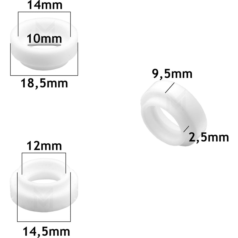 10 pcs Front Insulator TIG SR9/20 Vogelmann