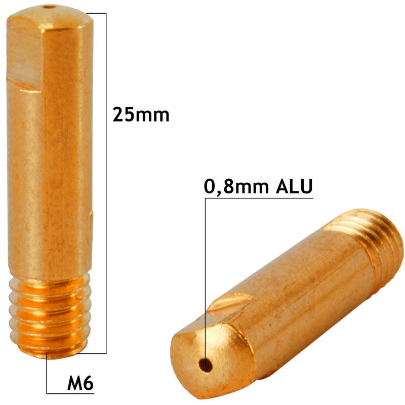 20pcs Contact Tips M6x25 MB-15 Vogelmann