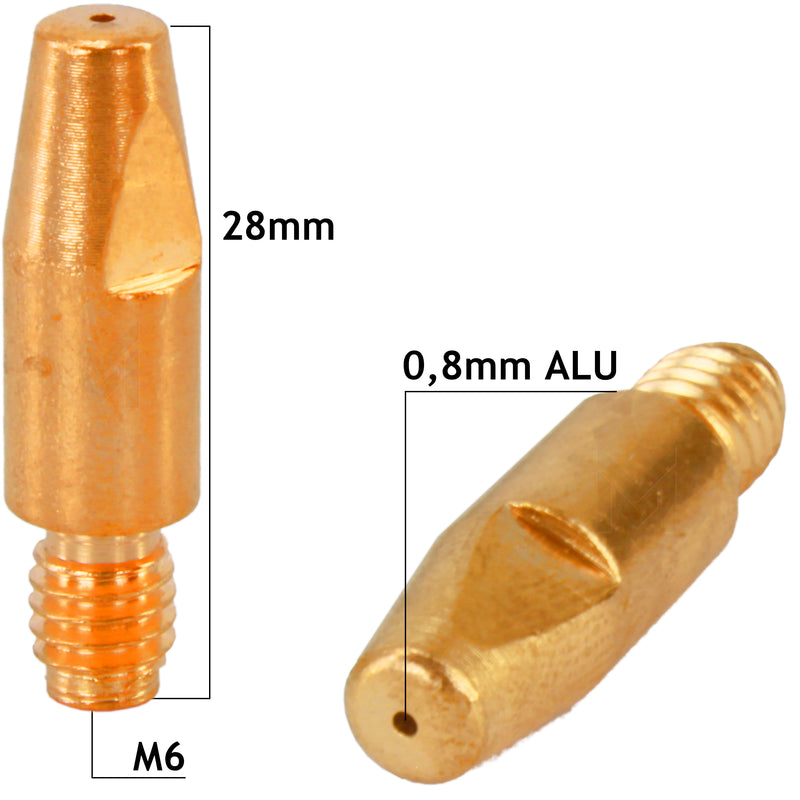 20pcs Contact Tips M6x28 MB-24 MB-25 MB-36 Vogelmann