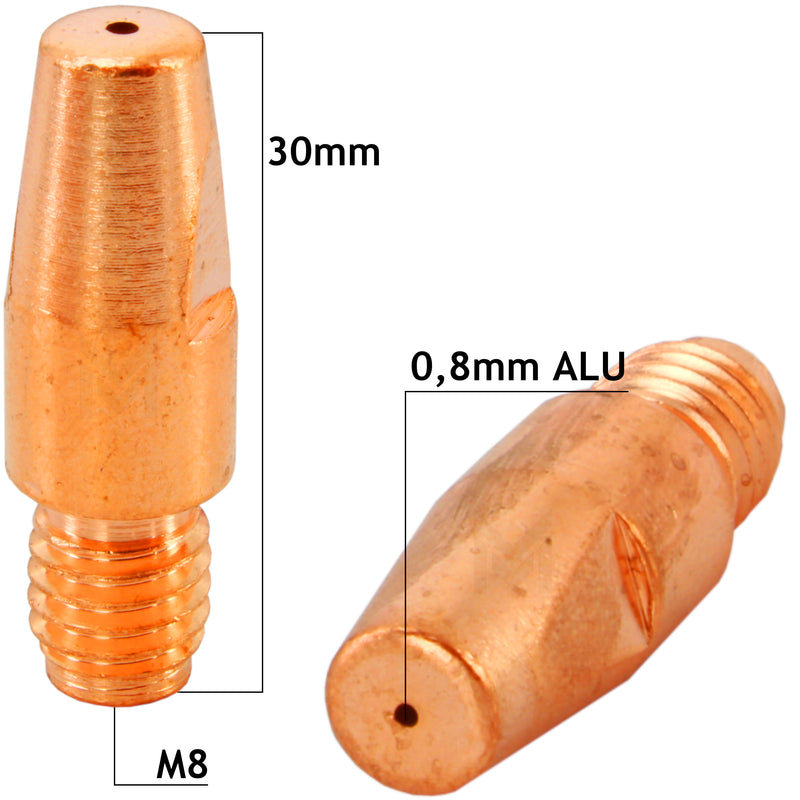 20pcs Contact Tips M8x30 MB-36 MB-401 MB-501 Vogelmann