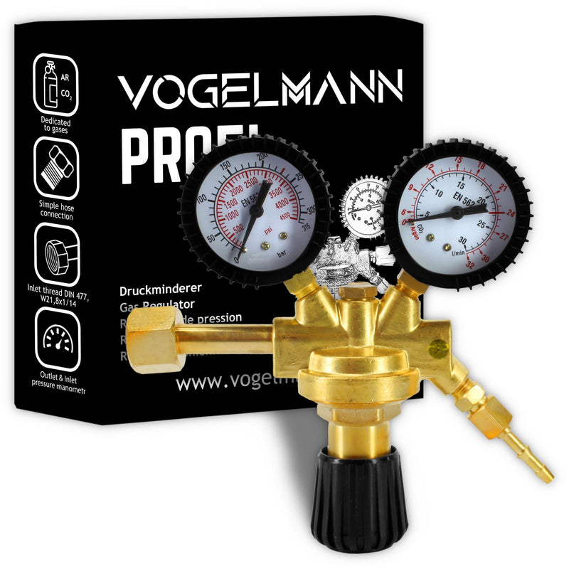 Profi Argon/CO2 Gas Regulator Vogelmann